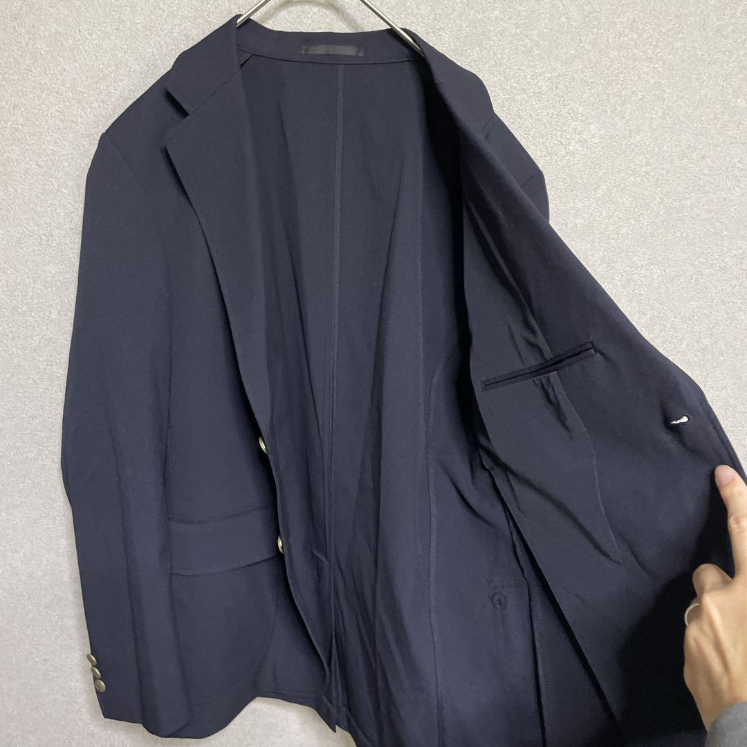 美品♬ユニクロ 感動ブレザー ネイビー Mサイズ 紺ブレ
