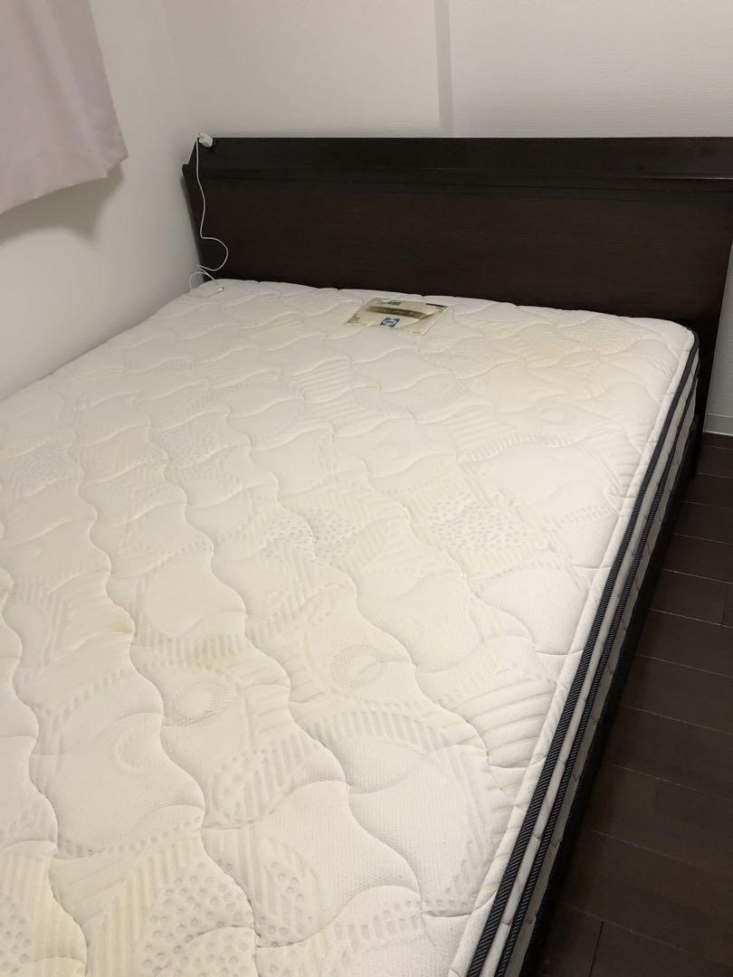 sealy クイーンサイズ　ベット　マットレス　引き出し付きベット