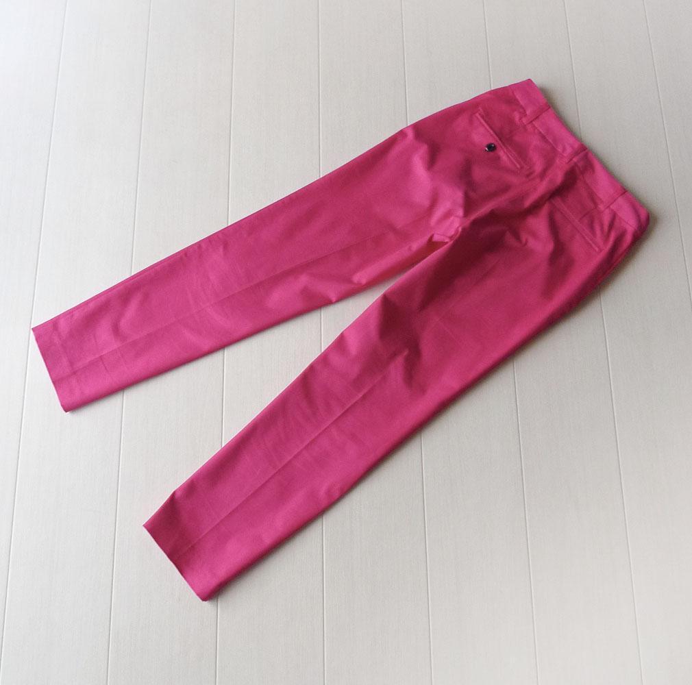 美品 SHIPS 1,7万 イタリア製生地 ピンクのストレッチパンツ シップス