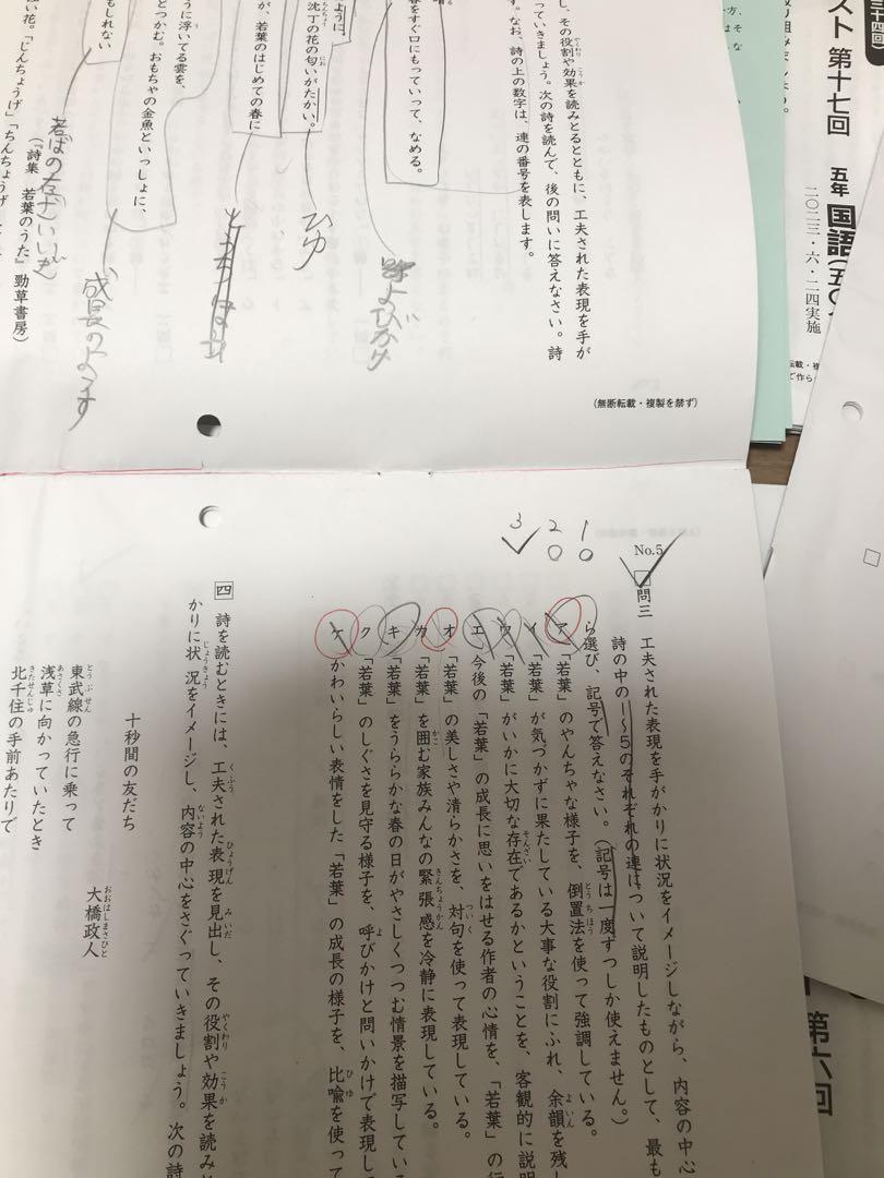 日能研学習力育成テスト5年202319回分