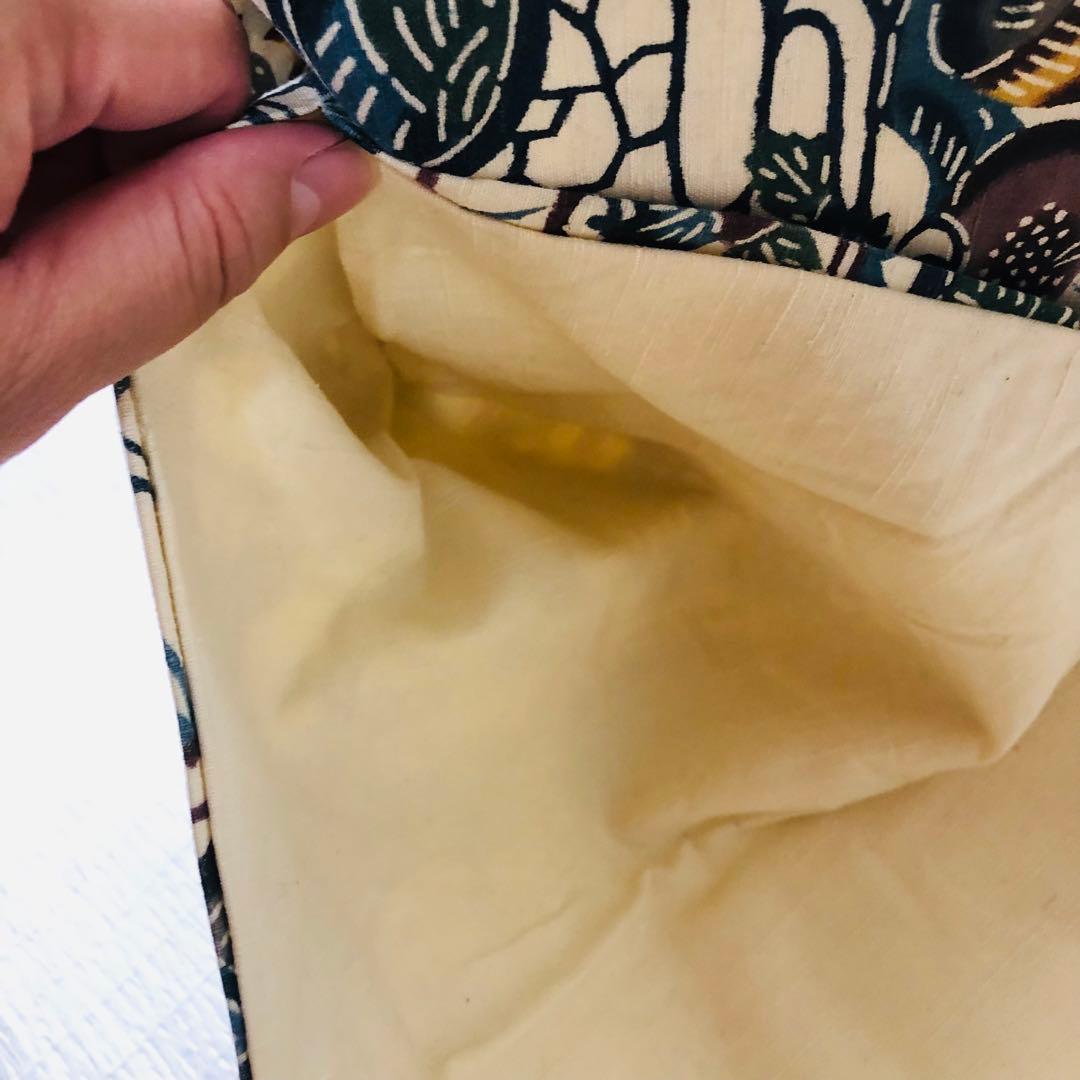 【未使用 長尺】琉球紅型　名古屋帯　鳥　紬　帯丈386cm 帯幅30.5cm