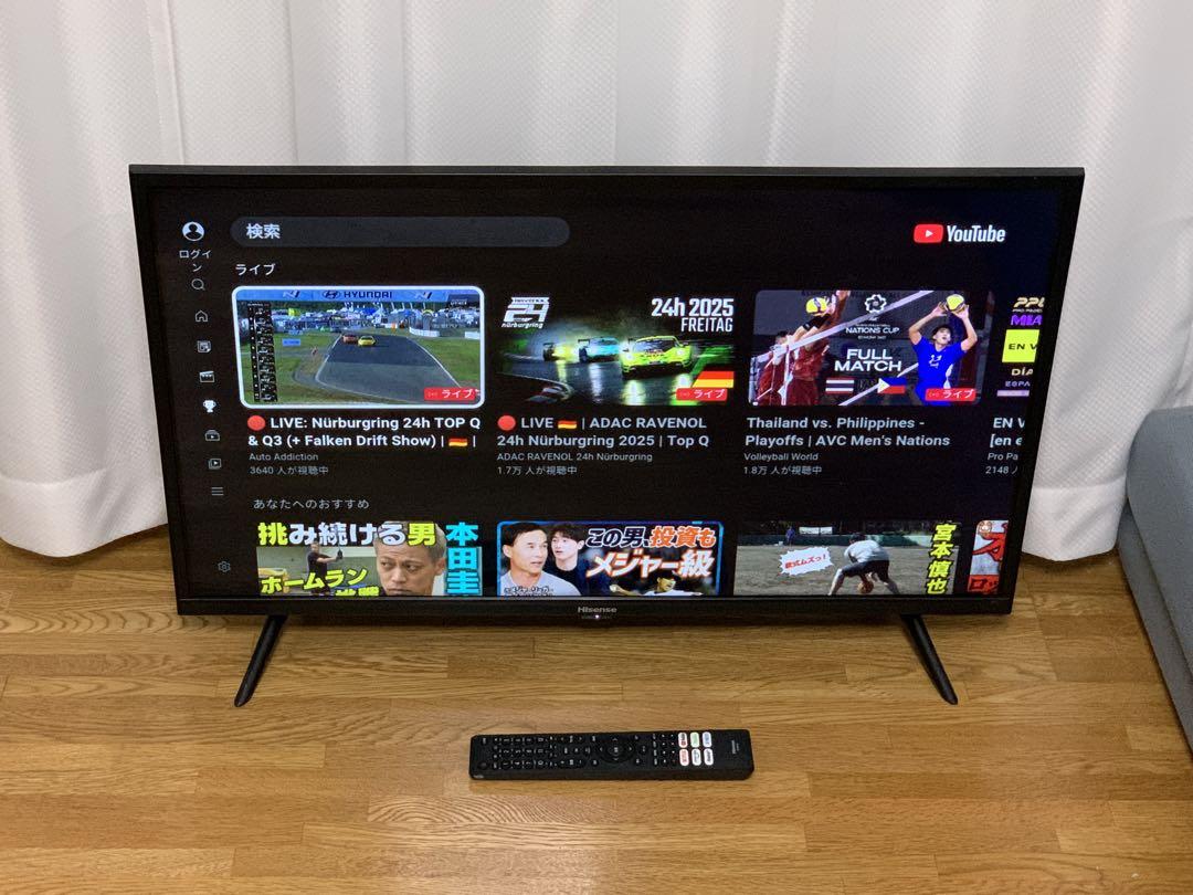 ハイセンス　32型　スマートテレビ youtube等アプリ⭐地上波BSCS ハイセンス 32型 スマートテレビ youtube等アプリ⭐地上波BSCS