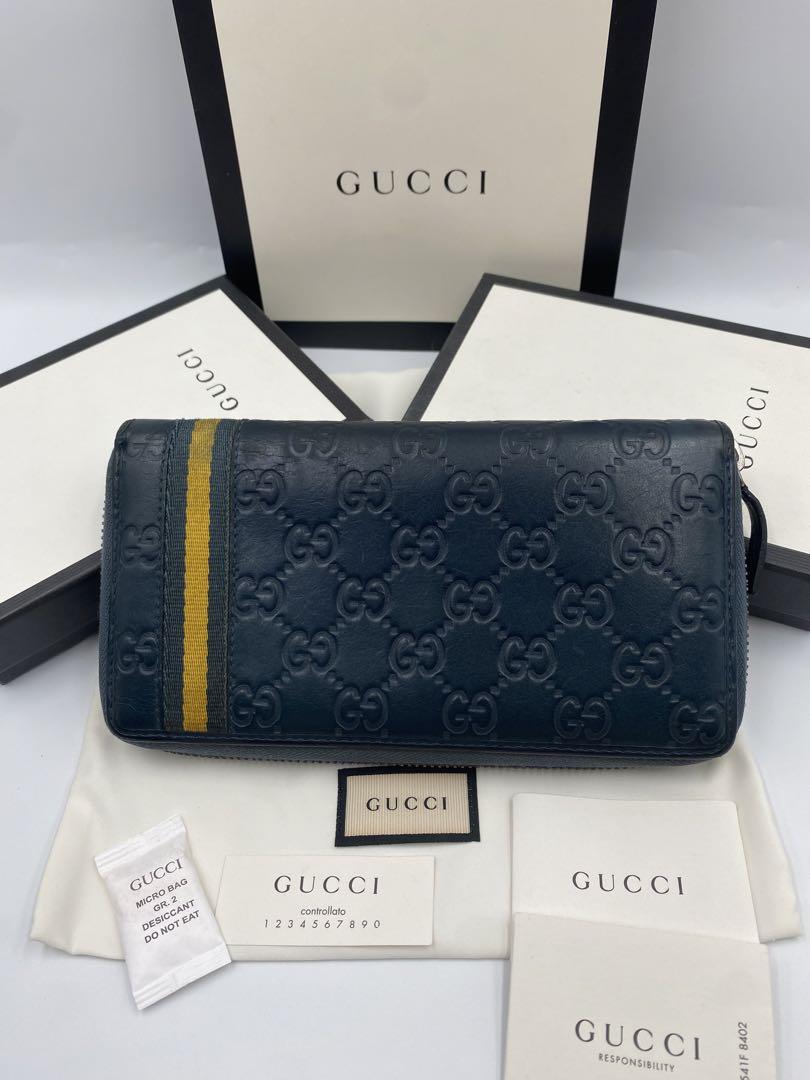 美品✨GUCCI グッチシマ GG柄 シェリーライン ラウンドファスナー 長財布