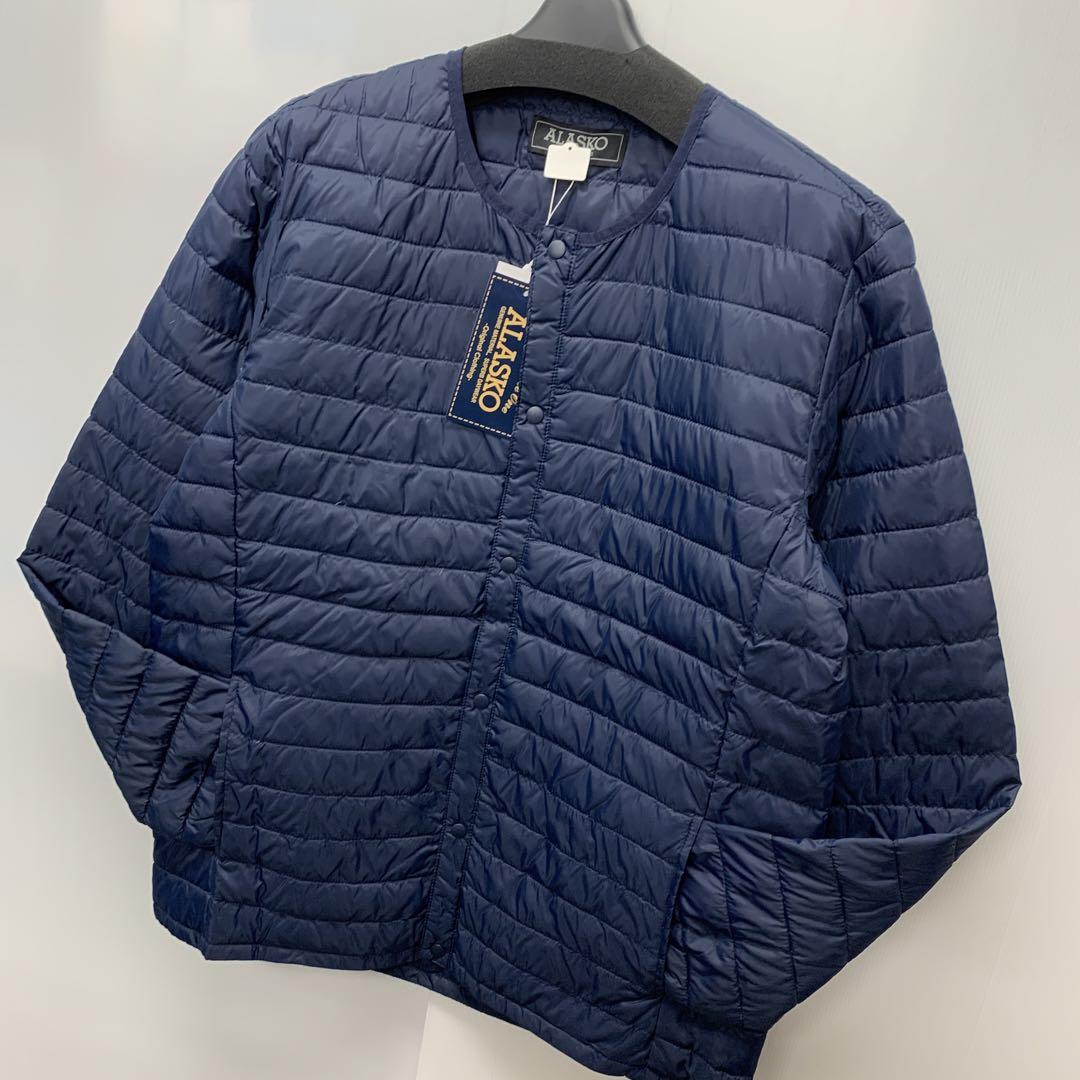 新品☆メンズ☆4Lサイズ☆軽量 ノーカラーウルトラライトダウン