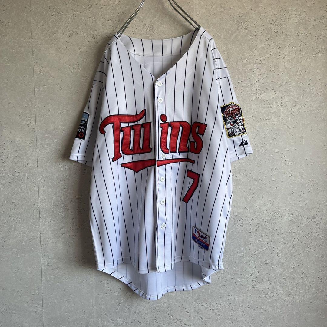 MLB ミネソタツインズ ベースボールシャツ レプリカユニフォーム ジョー