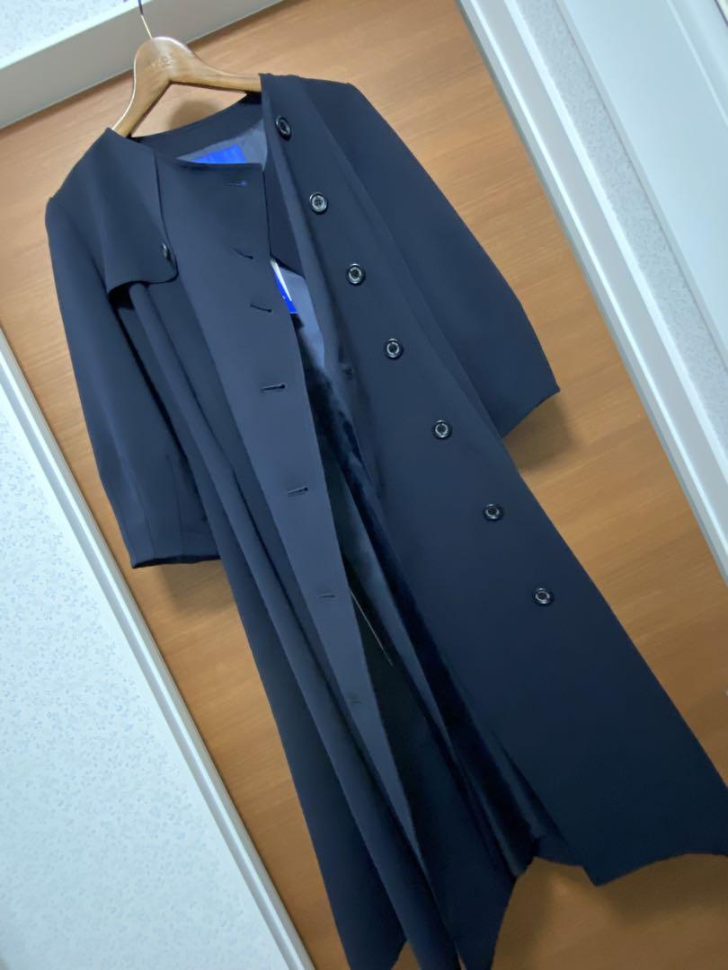 新品ブルーレーベルクレストブリッジ★ダブルクロスジョーゼットドレスコート