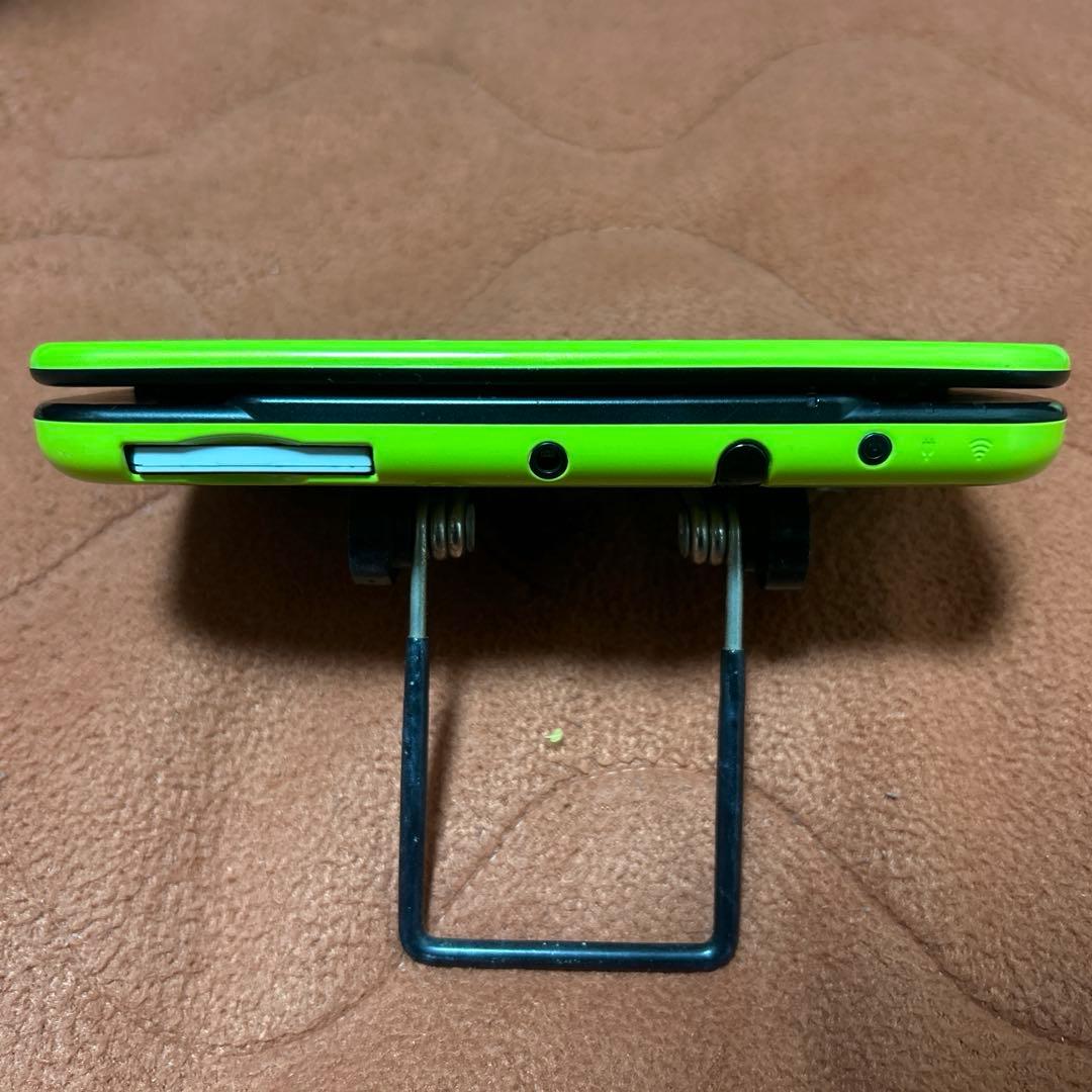 new 3DS LL ライムグリーン箱付き 妖怪ウォッチ真打付き