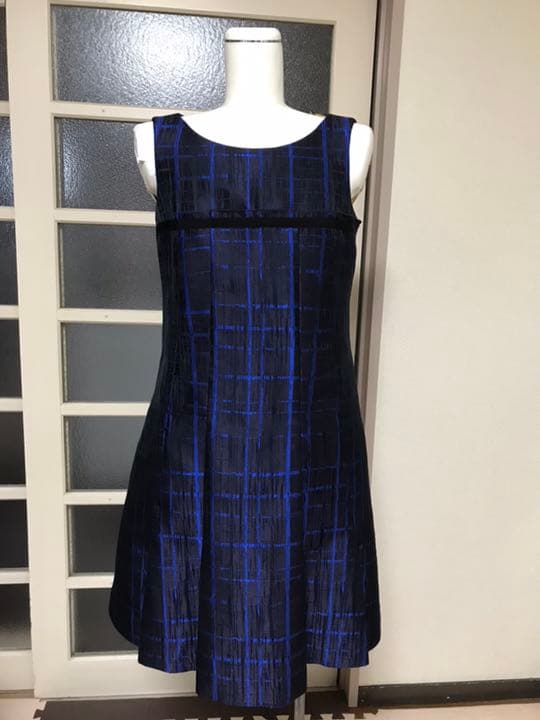 交換無料! ジルサンダー ネイビー ワンピース ひざ丈ワンピース
