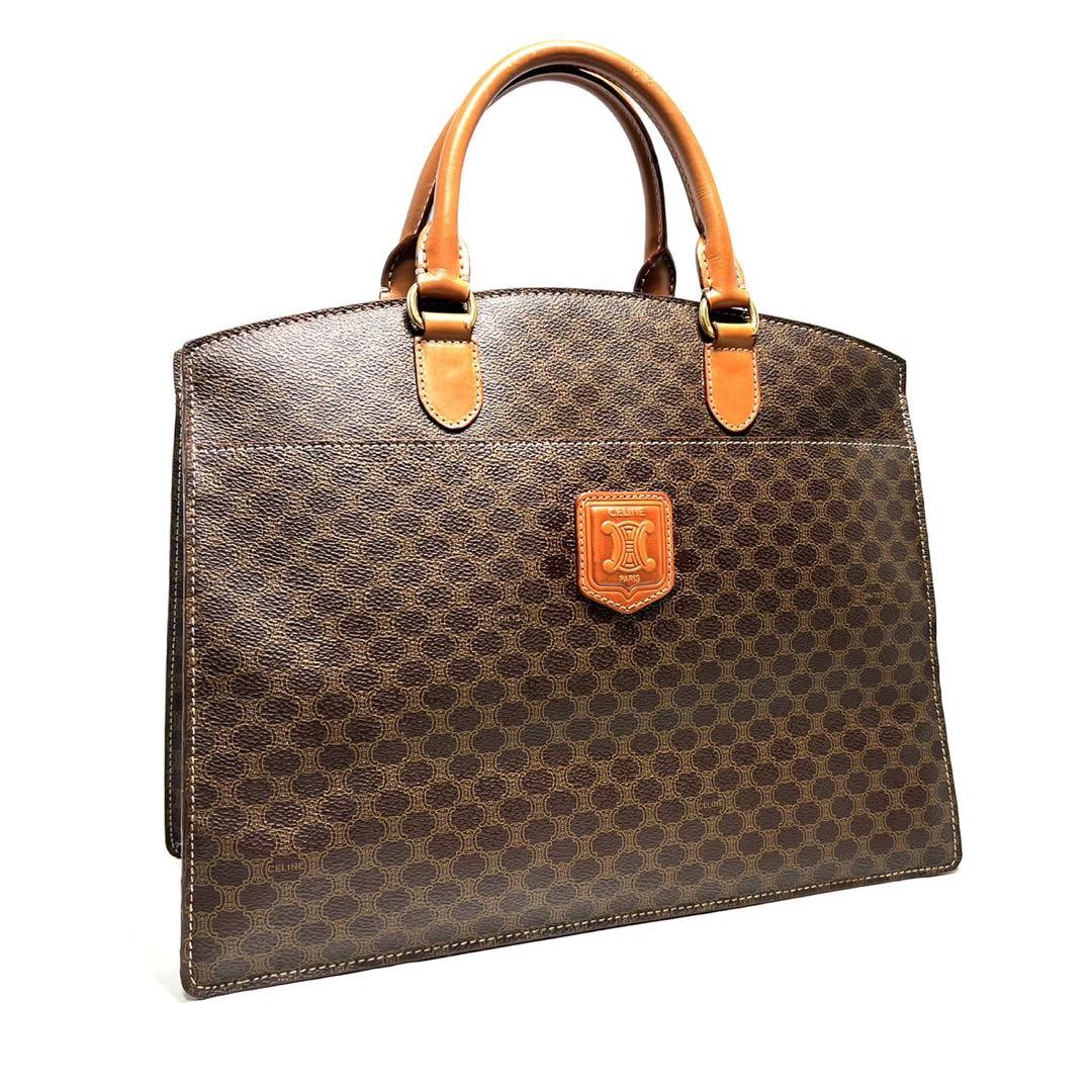 良品】CELINE/セリーヌ/マカダム/ブラゾン/ハンドバッグ/トート