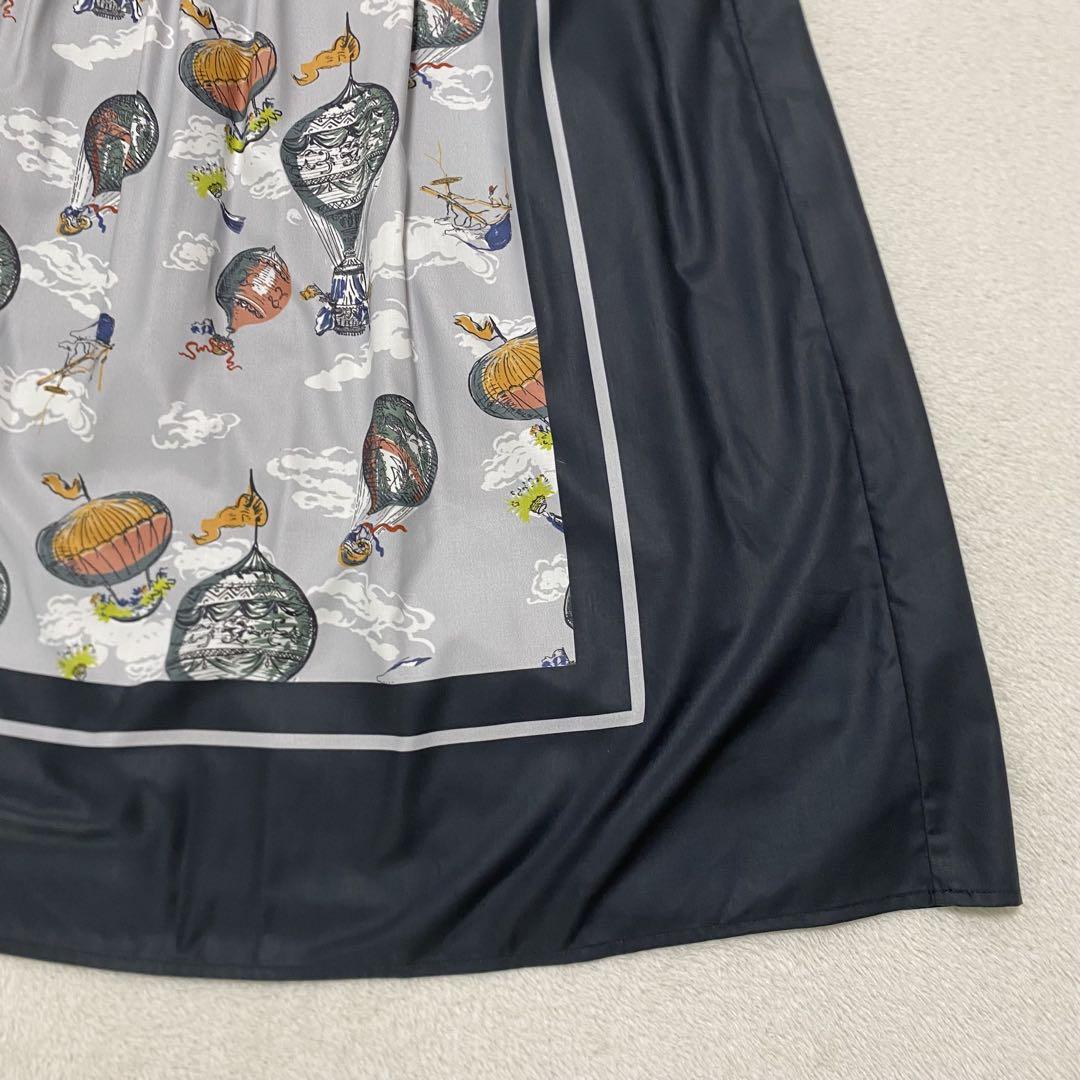 美品　BEARDSLEY ビアズリー　気球　ロングスカート　グレー　フレア