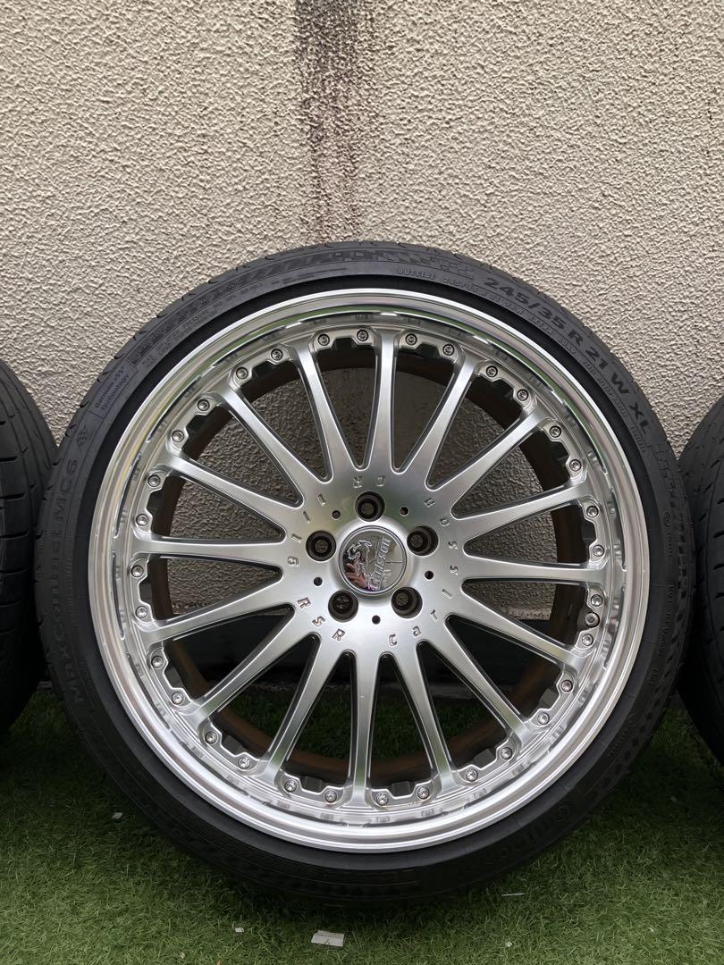 美品！格安！21インチカールソン1/16RSR 114.3 5h 9j+35