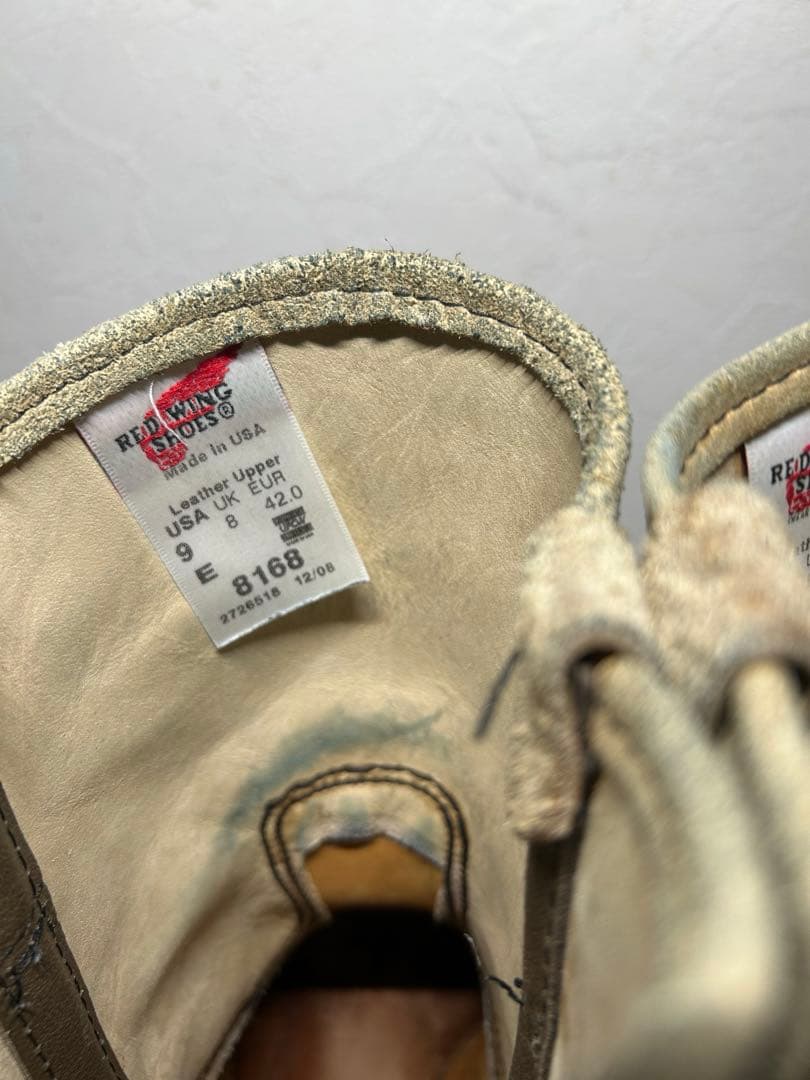 REDWING レッドウィング 8168　ペコス　スエード　ラフアウト　9E