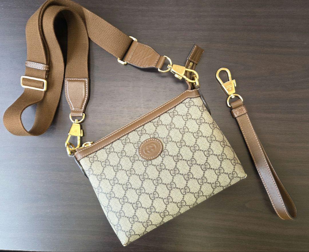 GUCCI インターロッキングG メッセンジャーバッグ
