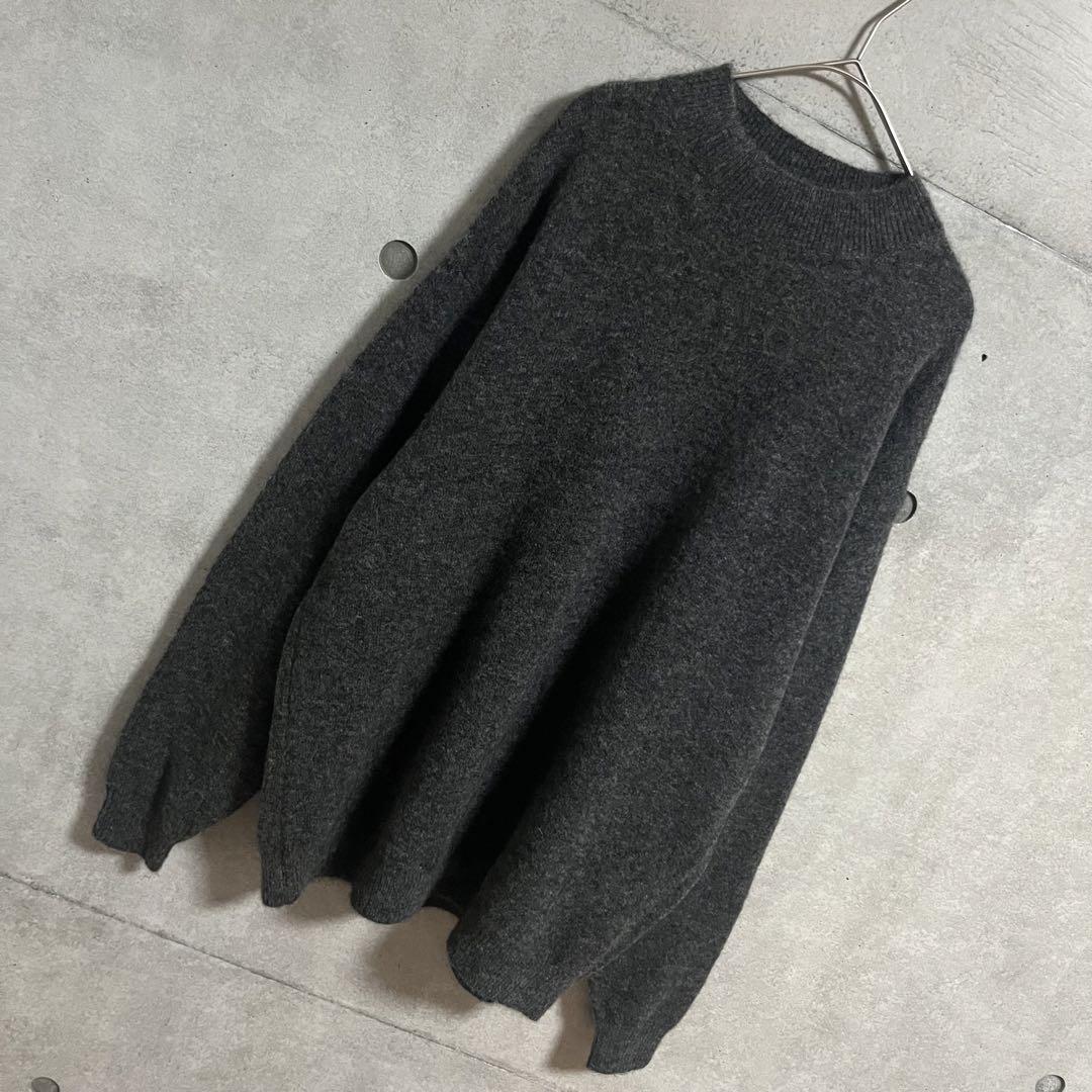 【美品】steven alan モヘア モックネック ニット LOOSE グレー