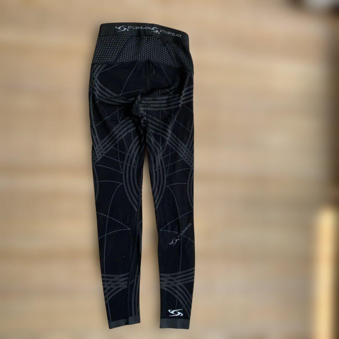 STYLISH BLACK コンプレッションタイツS エレッセスコートM