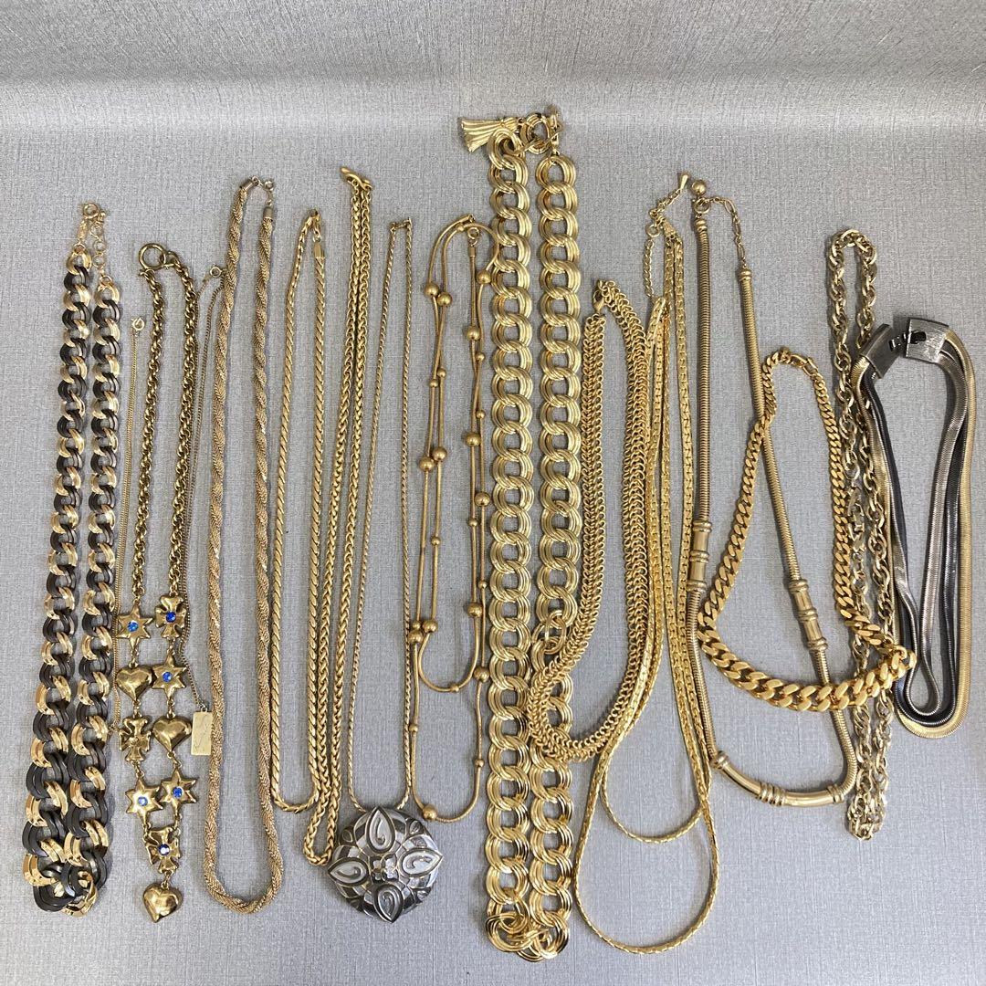 【HE】お買い得✨メッキ　ネックレス　ゴールド系　アクセサリー　935g