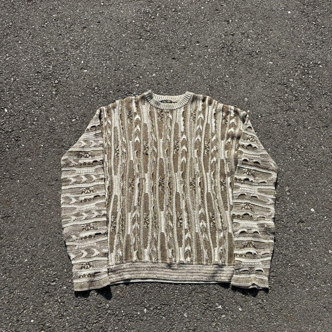 90s オーストラリア製 COOGI コットンニット 3Dニット 単色 ビギー