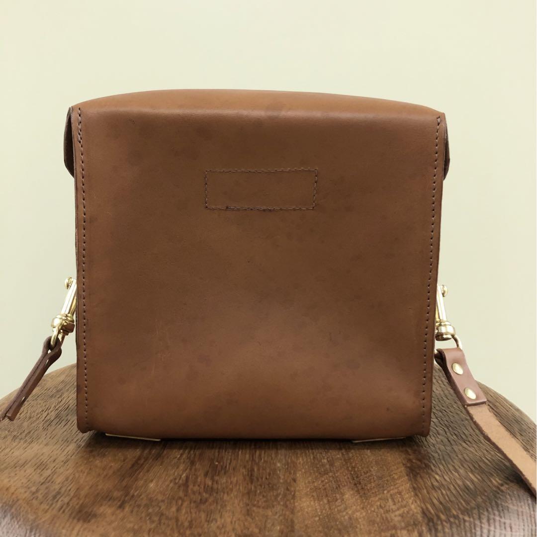 SOPHIE HULME】 BROWN×gold ショルダー BOX BAG