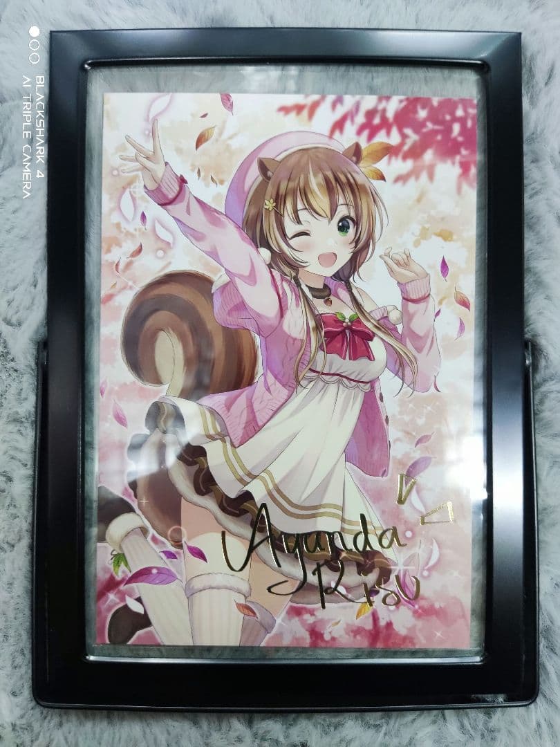 アユンダ・リス誕生日記念2021箔押し複製サイン入りポストカード