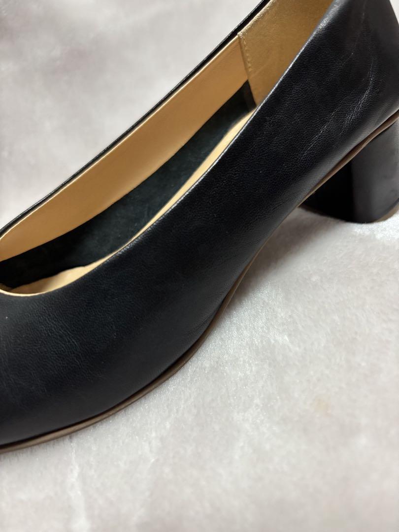 FABIO RUSCONI 黒 パンプス　ヒール36 (23.0cm) ファビオ