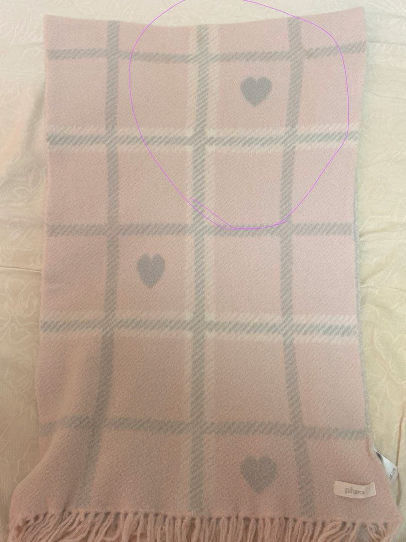 pium ピウム ハートチェックマシュマロニットマフラー ホワイト pium on X