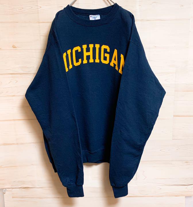 高品質正規品 Champion チャンピオン スウェット ミシガン プリントロゴ yPt5V-m60998573467 超特価国産
