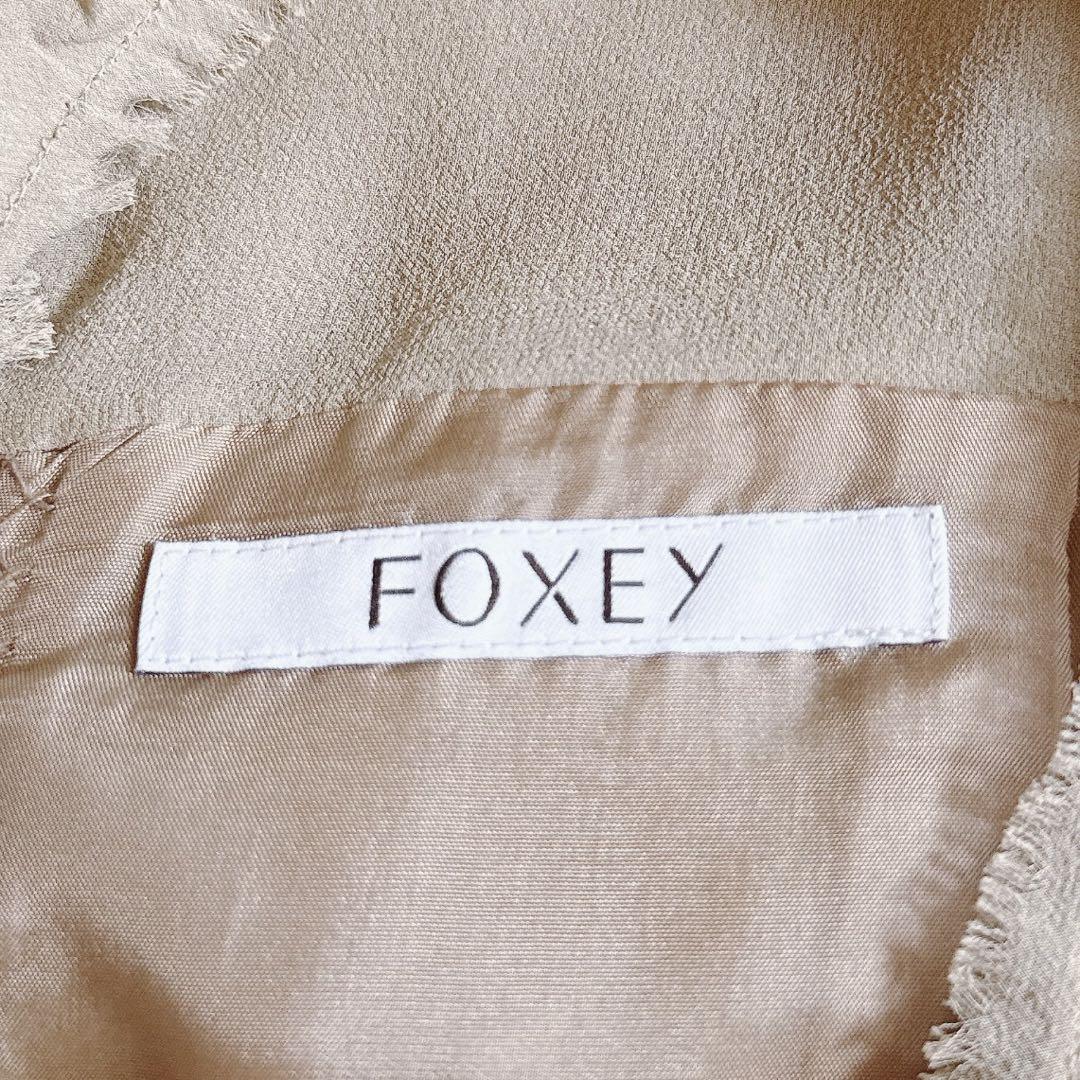 フォクシー✨定価18万 シルク100%ドレスギャッツビー ティアードワンピース