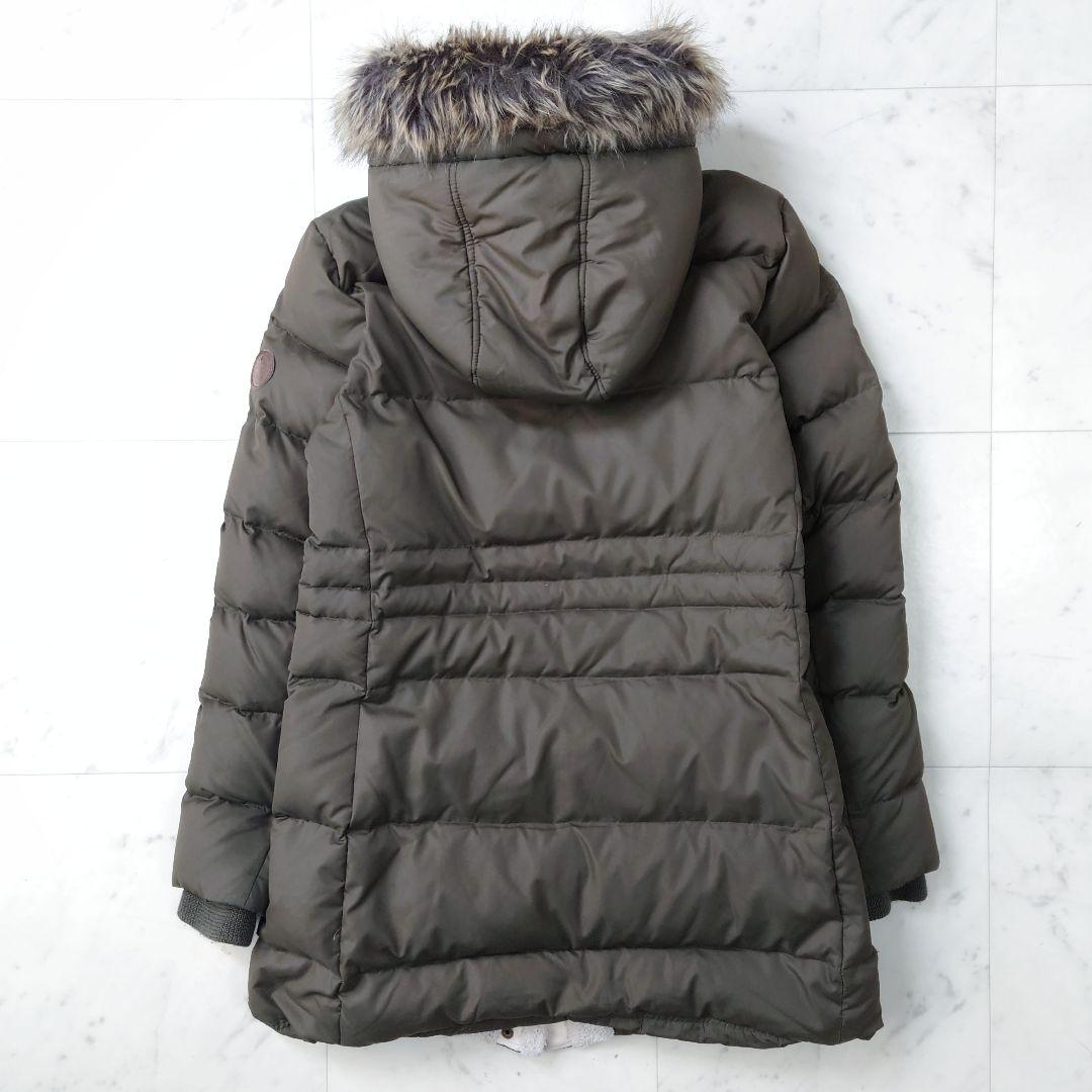 Lauren Ralph Lauren ダウンコート カーキ M ボア ワッペン