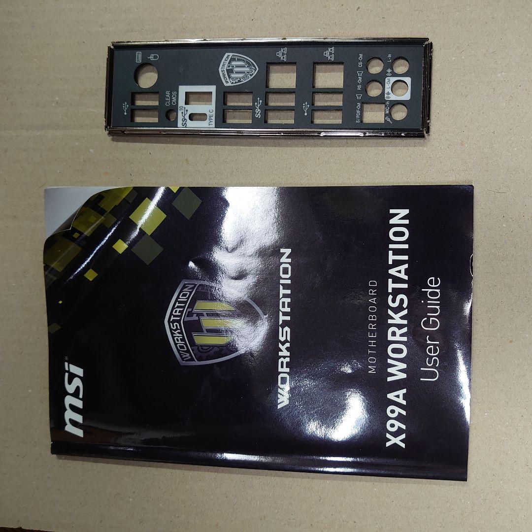 MSI マザーボード ジャンク VFYf6-m61001672558 X99A WORKSTATION 限定セール