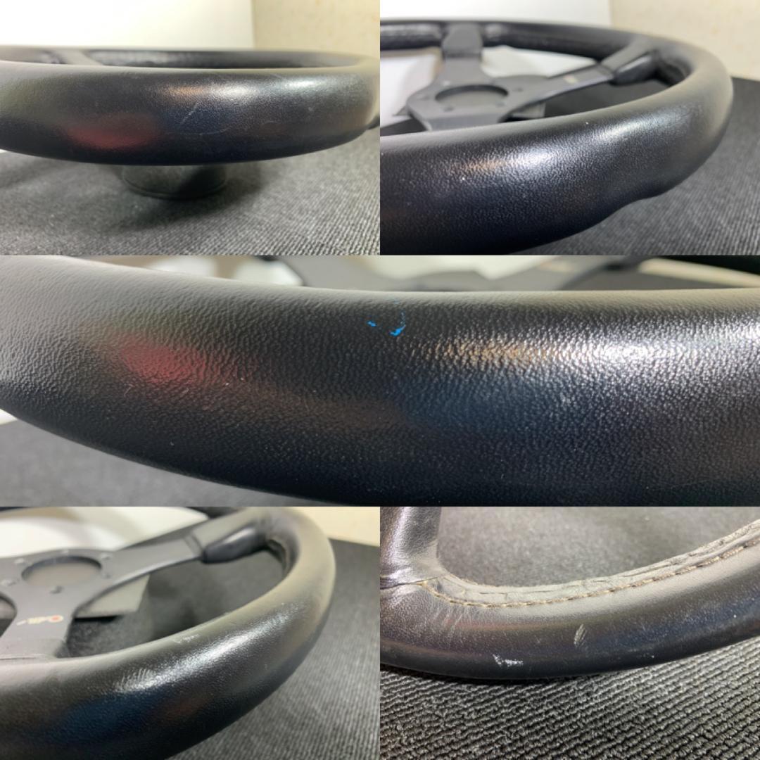 APIO アピオ レザー ステアリング 35cm 当時物 希少 良品