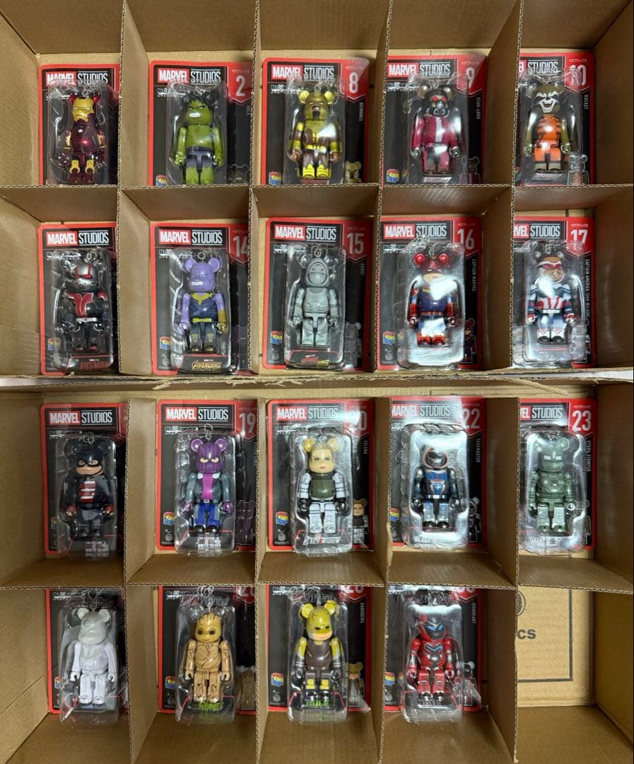ハッピーくじ　ベアブリック　MARVEL BE@RBRICK 19点 まとめ売り
