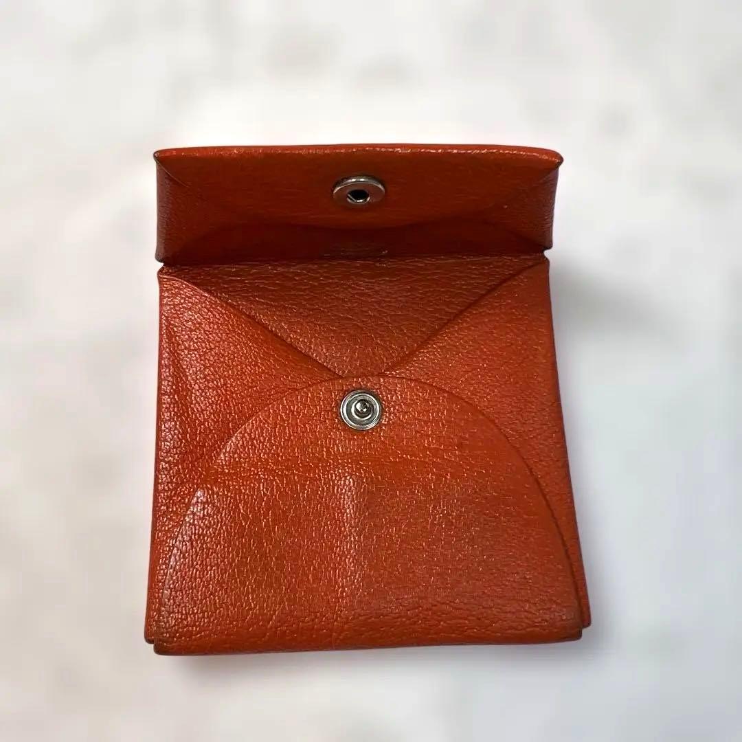 HERMES バスティア コインケース レザー オレンジ Z刻印 HERMES(エルメス) ⁄ バスティアコインケースヴォーエプソン⁄コイン
