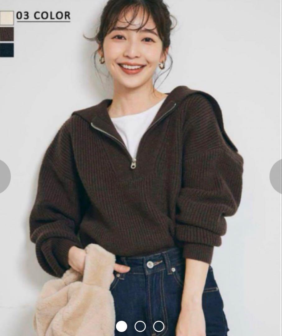 Basement online セーラーカラーニット Fサイズ