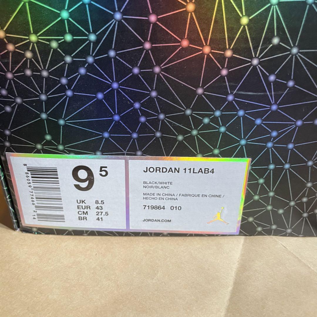 【NIKE】JORDAN 4Retro11LAB4 BLACK レア美品箱あり