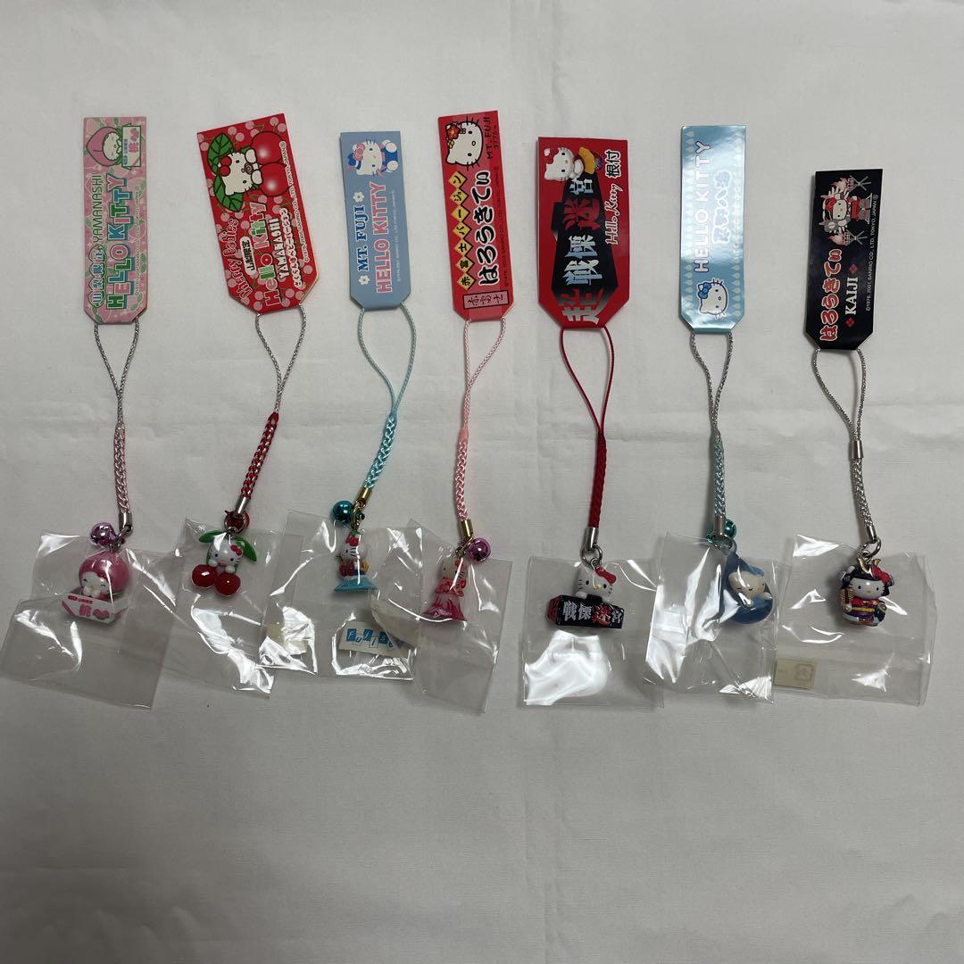 【未開封】山梨限定 ダイヤモンド富士 ご当地キティ 【匿名配送】 新品◇ハローキティ ご当地キティ 根付けストラップ 山梨県 7個