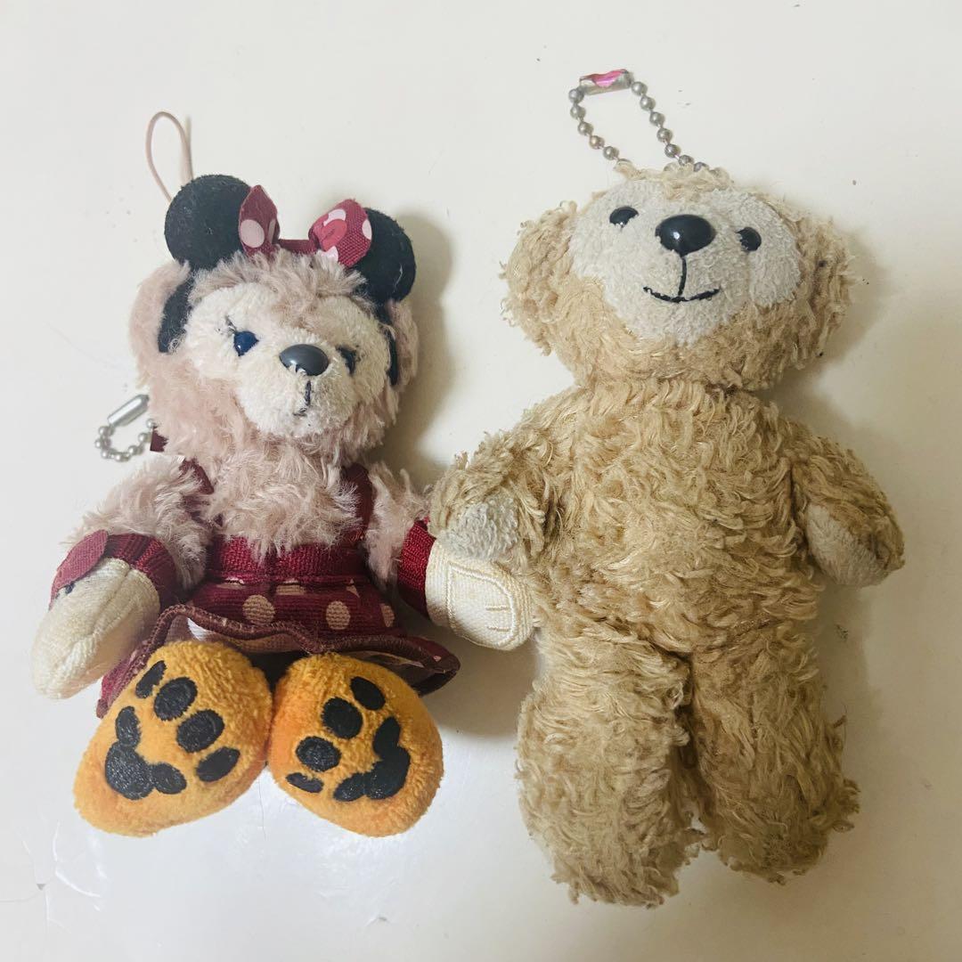 ディズニー　ダッフィー シェリーメイ ぬいぐるみ ストラップ付き