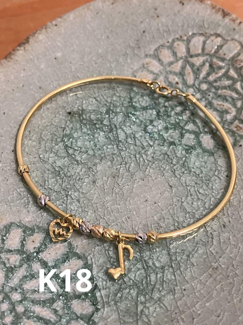K18 18金　750 gold バングル　ブレスレット