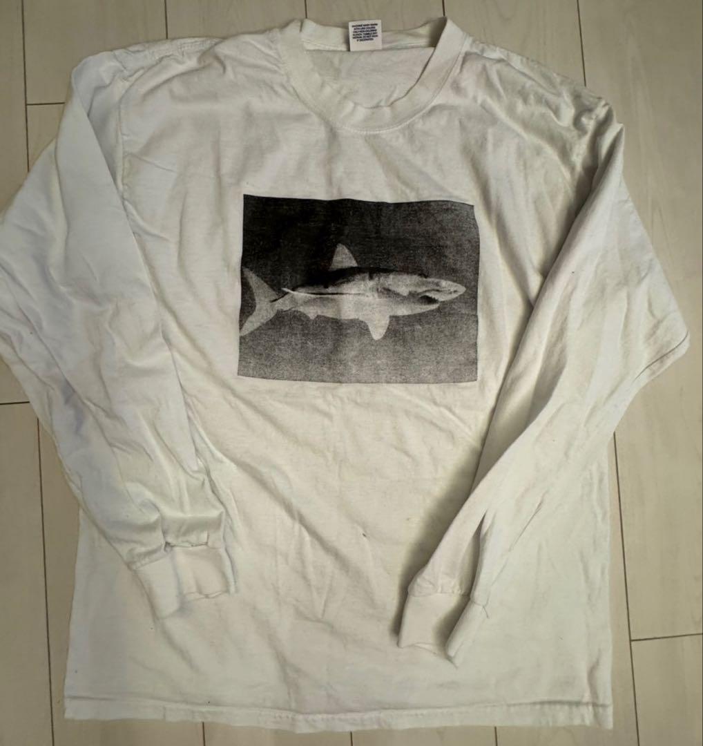 Supreme シャークプリント 長袖Tシャツ Lサイズ　鮫