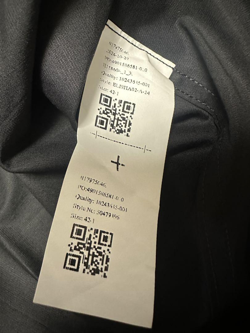 HUGO 黒 長袖シャツ Size XL