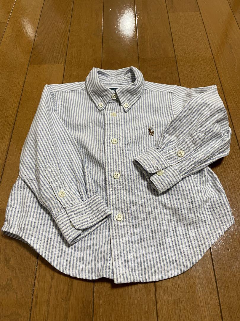 Ralph Lauren ボタンダウンカラー ストライプシャツ 12M値引可