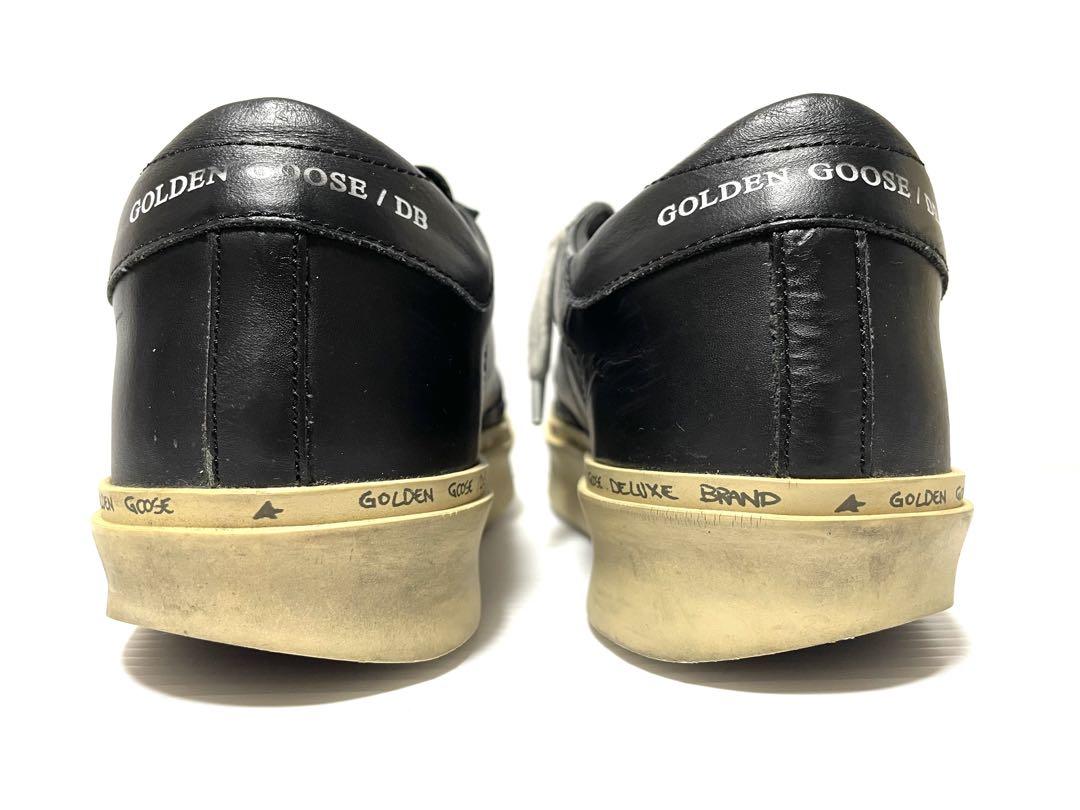 良品 GOLDEN GOOSE HI STAR レザー ブラック 34インチ