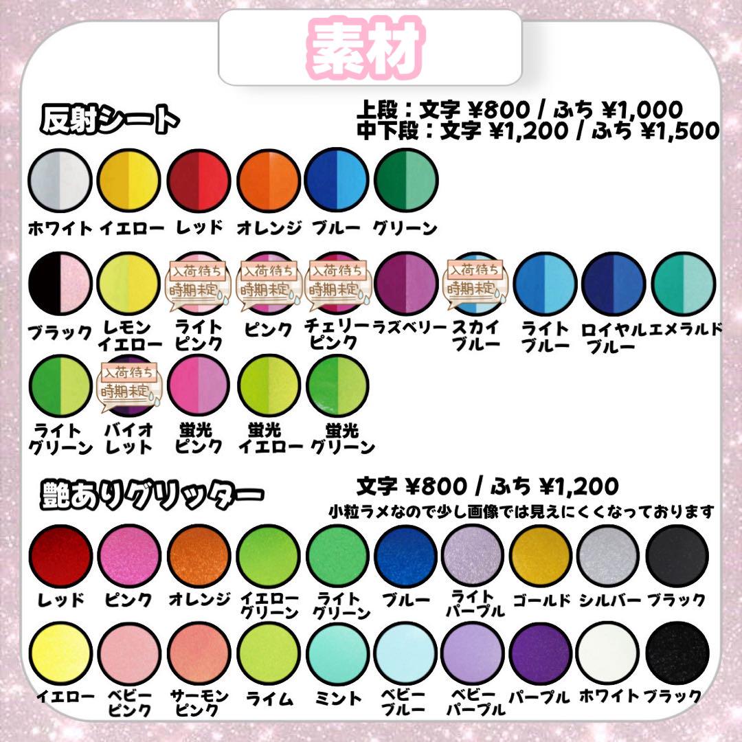 うちわ文字 連結