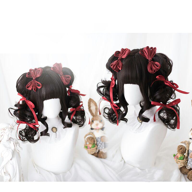 HJ19 ウィッグ Lolita かつら+ネット ショートカール ツインテール - メルカリ HJ19 ウィッグ Lolita かつら+ネット ショートカール ツインテール - メルカリ
