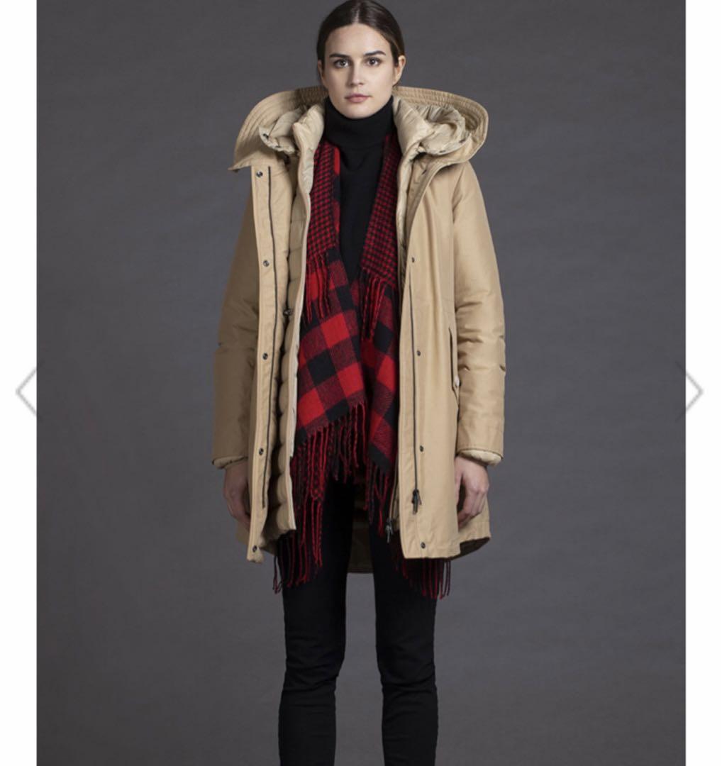 2way ウールリッチ　WOOLRICH ダウンコート　ロングコート　ベージュ