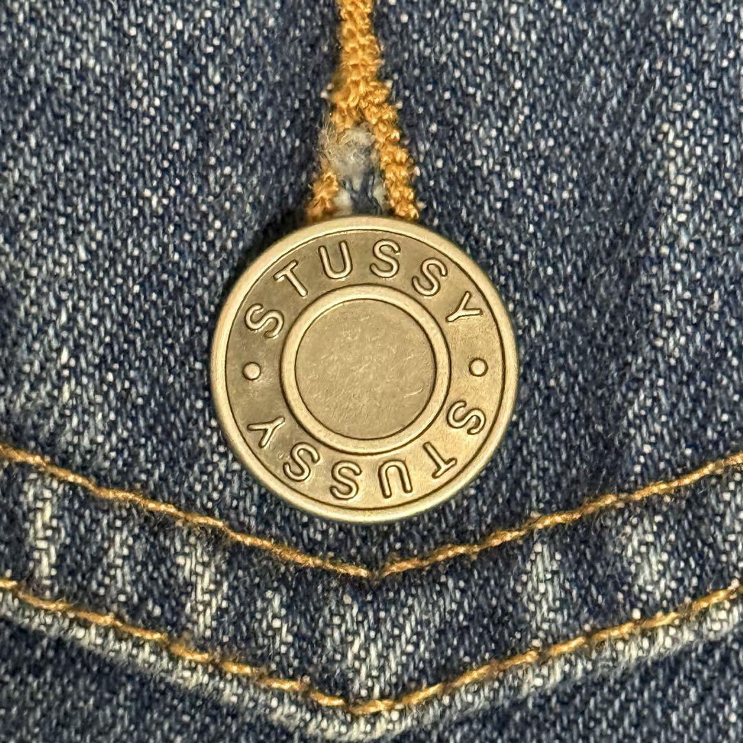 stussy デニムジャケット　ジップアップ