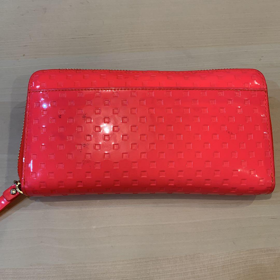 お値下げ】kate spade ケイトスペード 長財布 蛍光色 - メルカリ