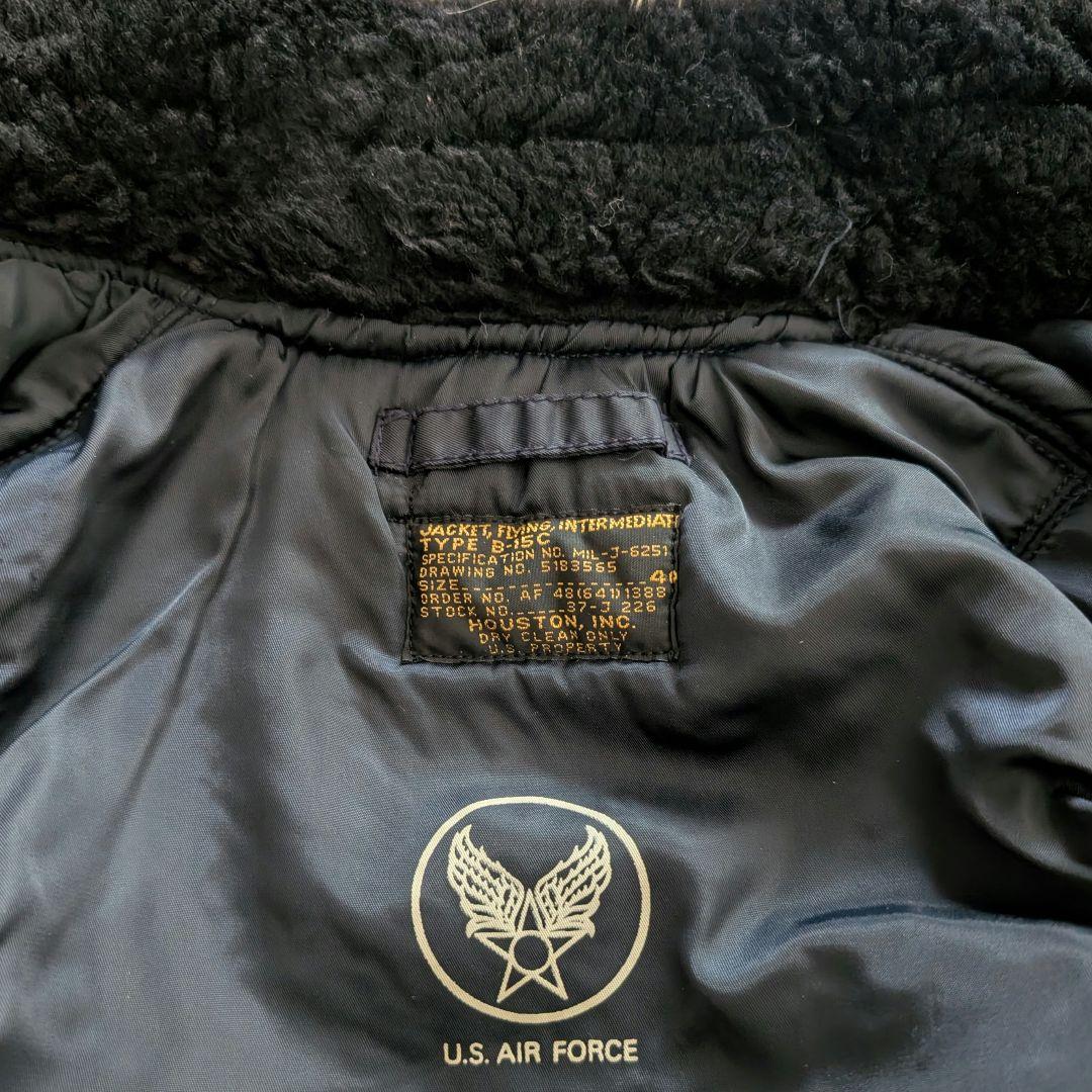 ヒューストン HOUSTON フライトジャケット B-15C 40サイズ メンズ ヒューストン HOUSTON フライトジャケット B-15C 40サイズ メンズ
