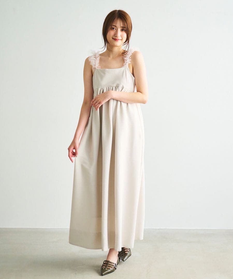 COCODEAL チュールキャミフレアワンピース