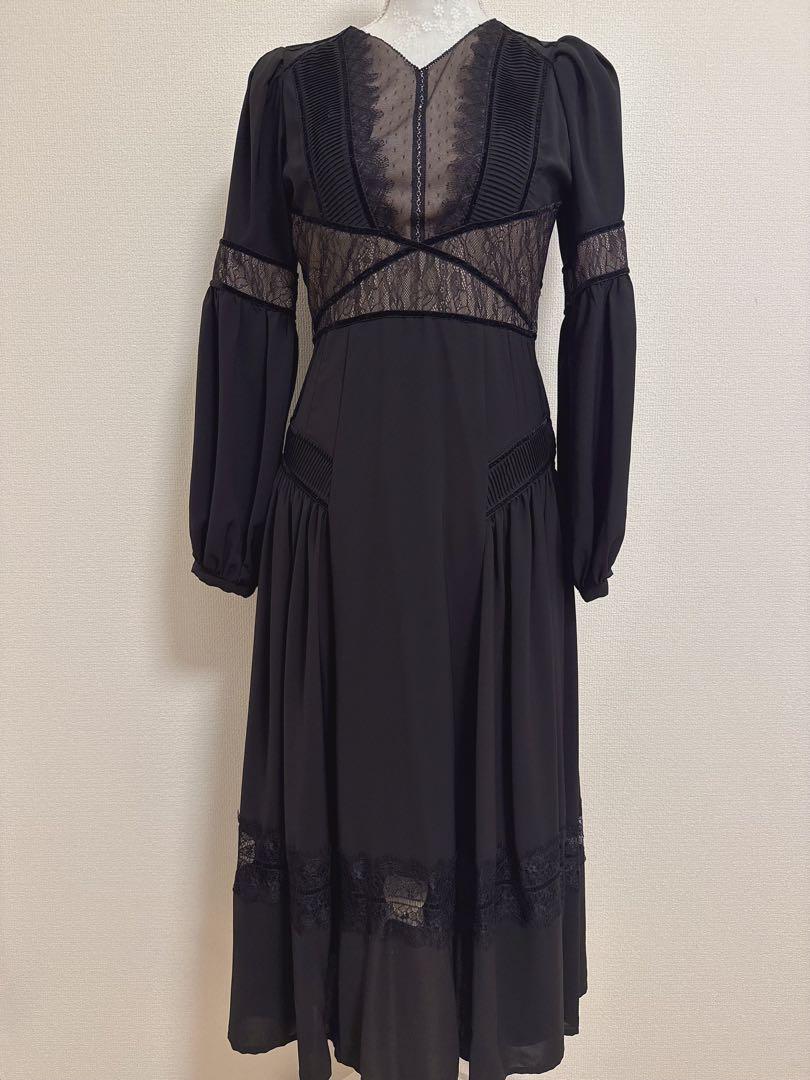 美品　Her lip to Social Lace Flare Dress S