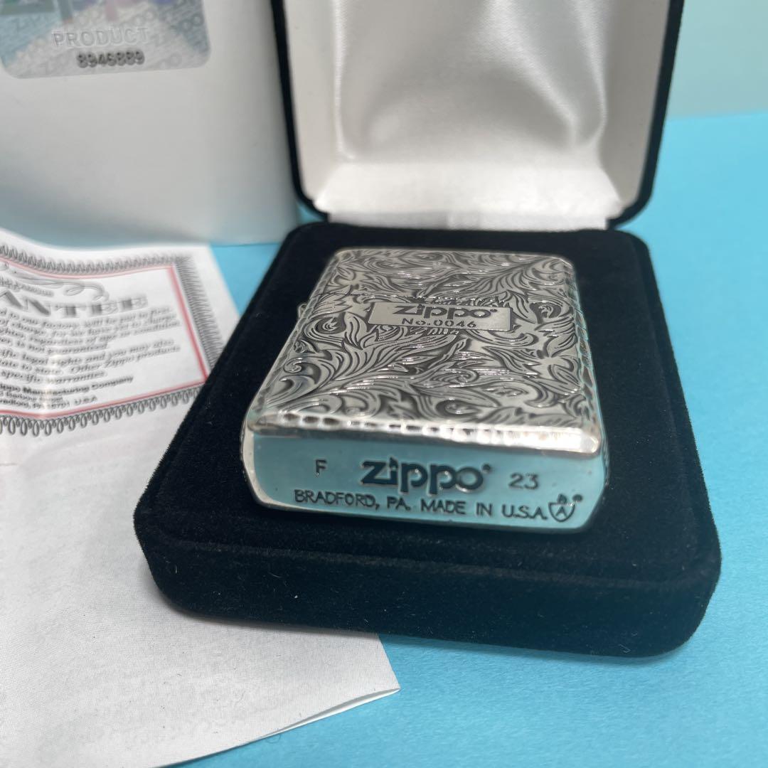 ZIPPO ジッポー ライター 162GI 限定 シリアル 唐草 銀燻し